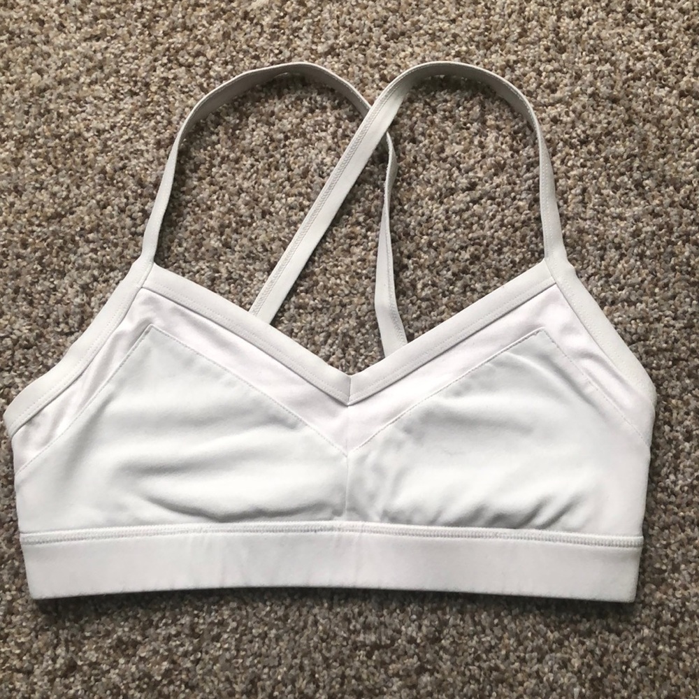 ALO Yoga White Sports Bra